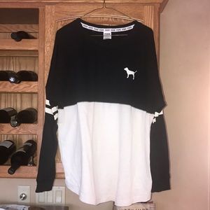 Victoria's Secret pink campus tee